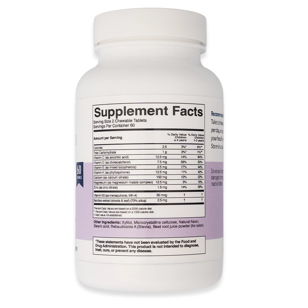 Chewable tooth and bone formula back