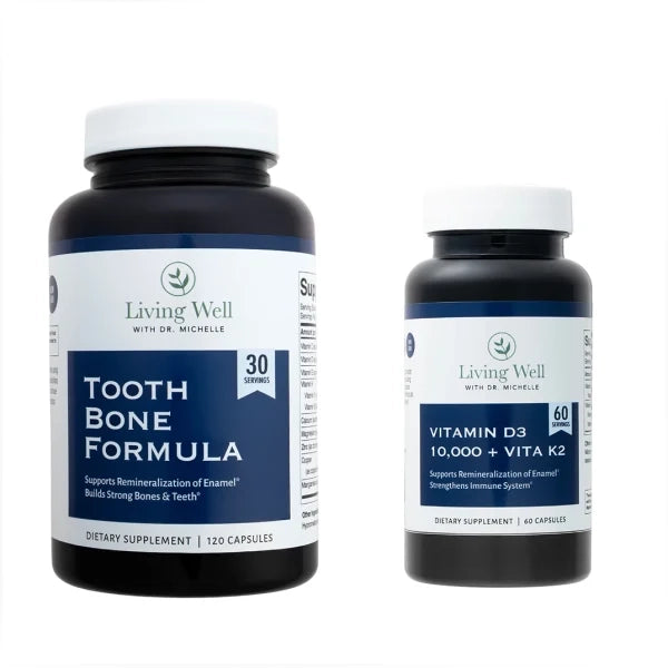 Tooth Remineralization Supplements (Vita D + K, Tooth & Bone Formula)