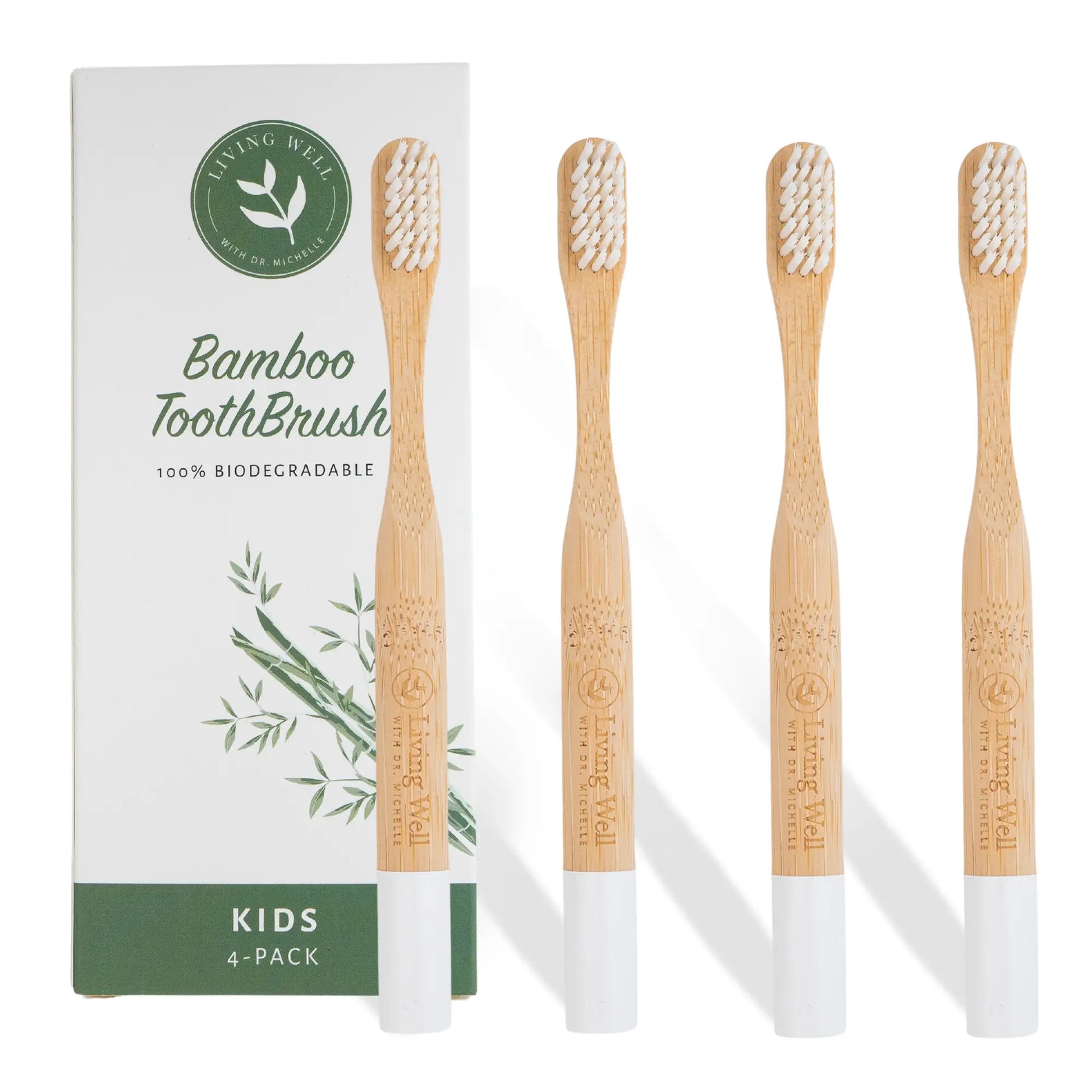 Kids Bamboo Toothbrush (4 Pack)