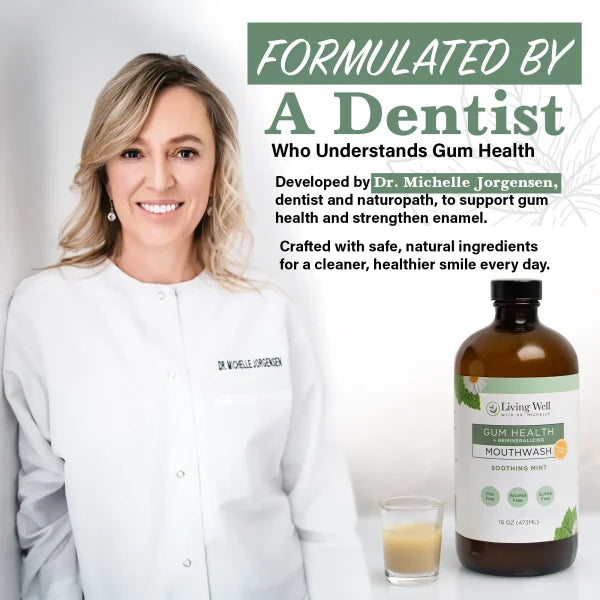 Remineralizing + Gum Health Mouthwash - Soothing Mint +-