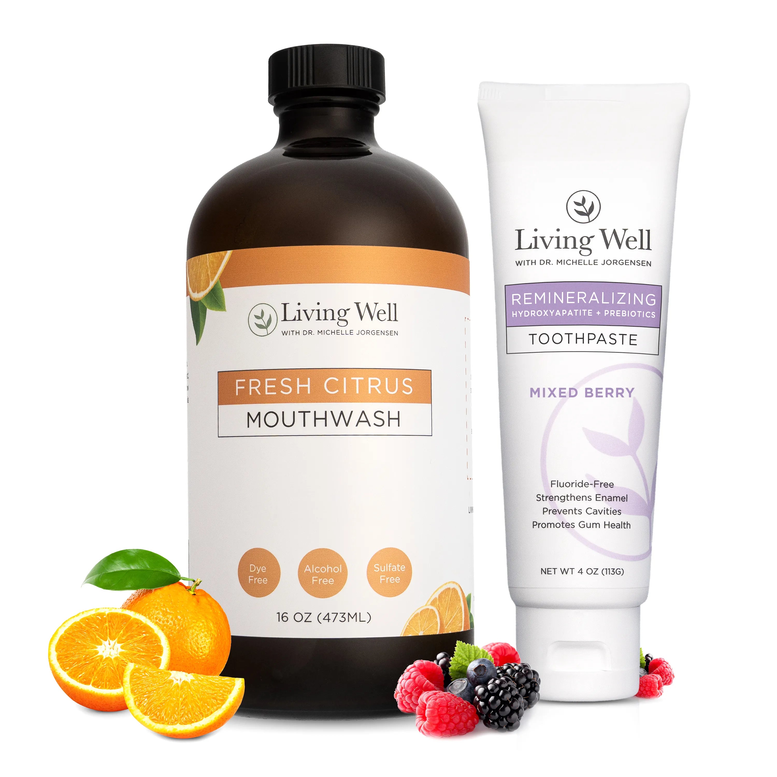 Kids Remineralizing Toothpaste + Citrus Mouthwash Bundle