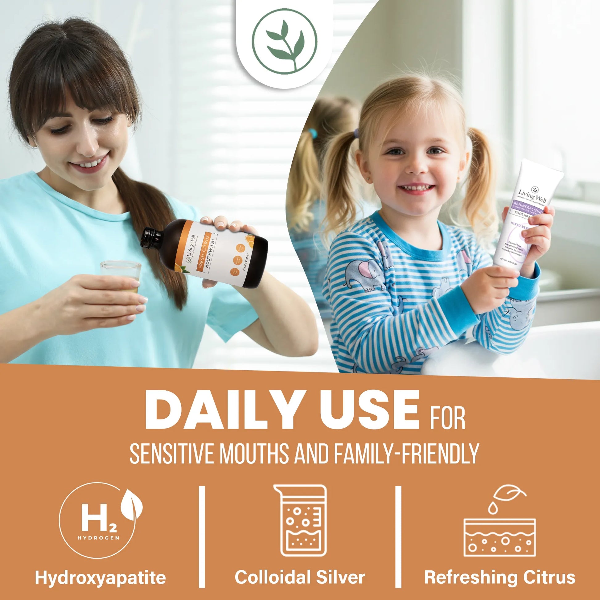 Kids Remineralizing Toothpaste + Citrus Mouthwash Bundle