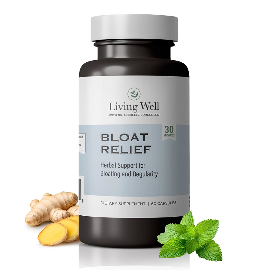Bloat Relief gut health supplement by Living Well with Dr. Michelle