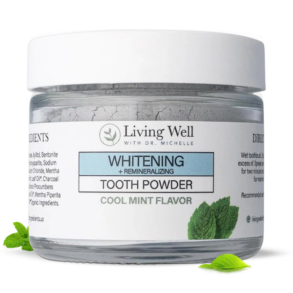 Whitening and Remineralizing Tooth Powder Cool Mint jar