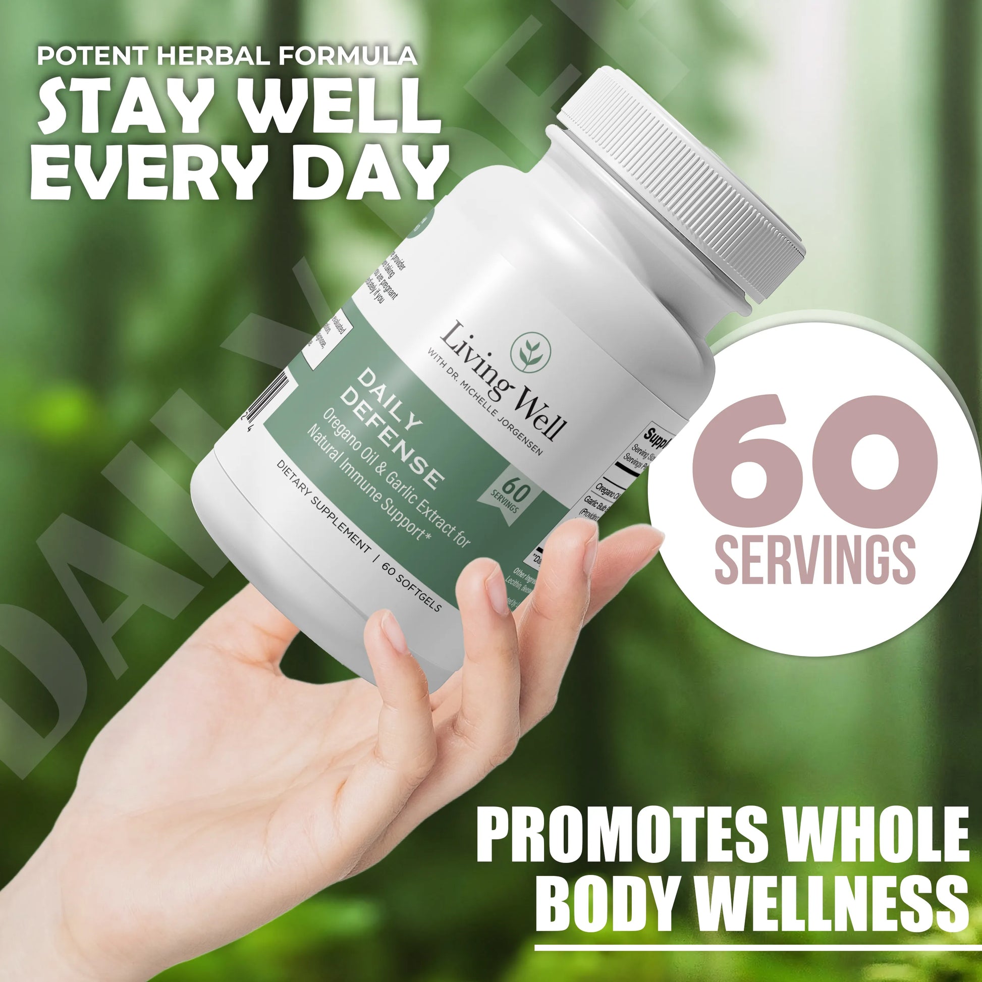 Daily Defense Oregano and Garlic Supplement