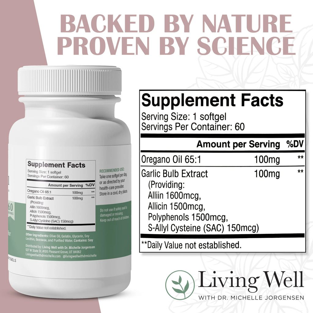 Daily Defense Oregano and Garlic Supplement