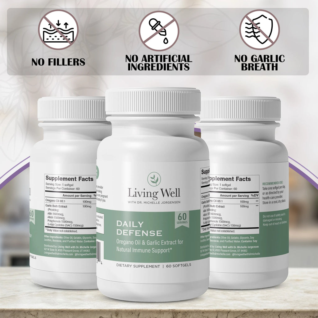 Daily Defense Oregano and Garlic Supplement