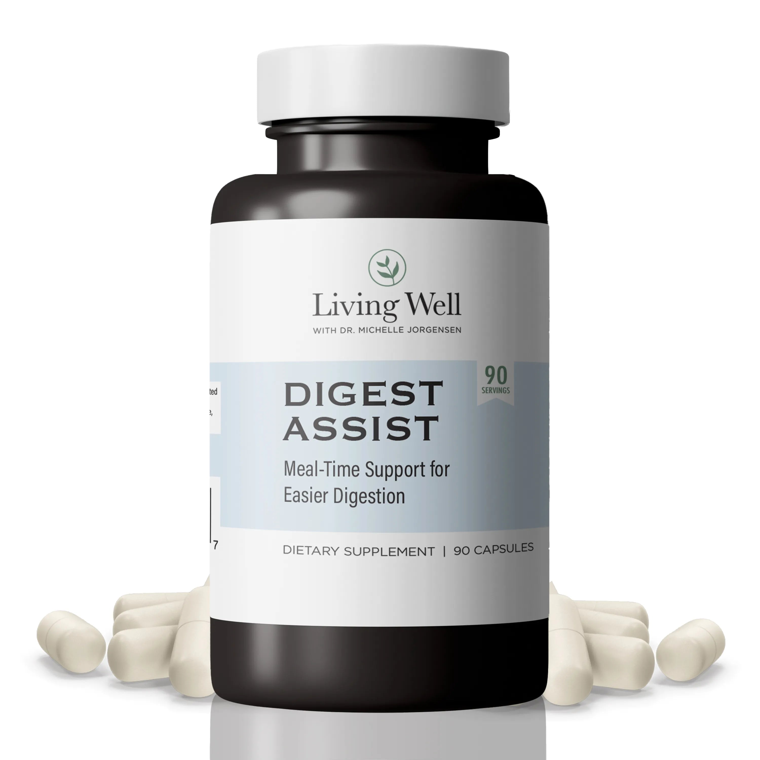 Digest Assist digestive enzyme supplement by Living Well with Dr. Michelle