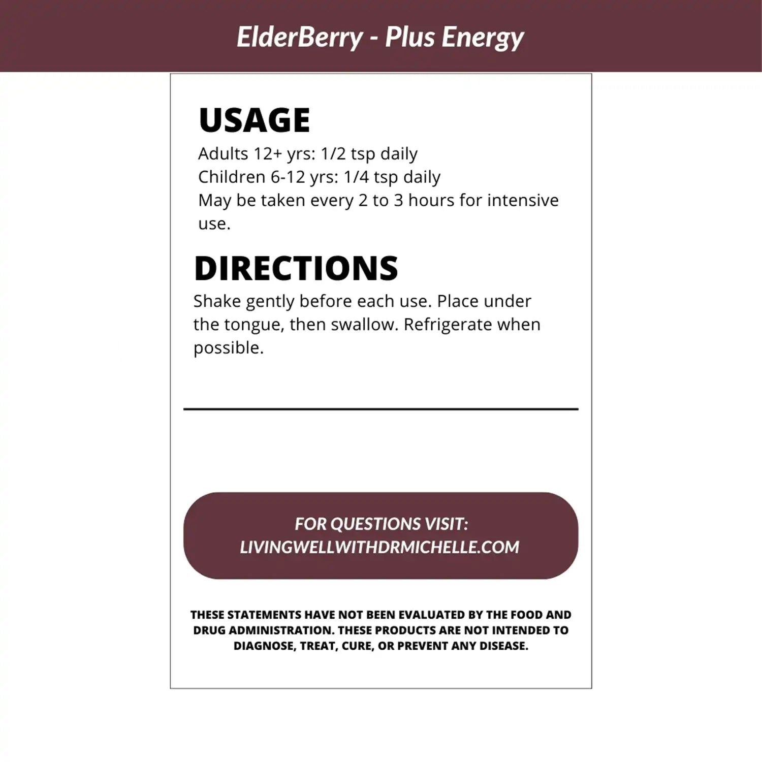Elderberry Plus Energy