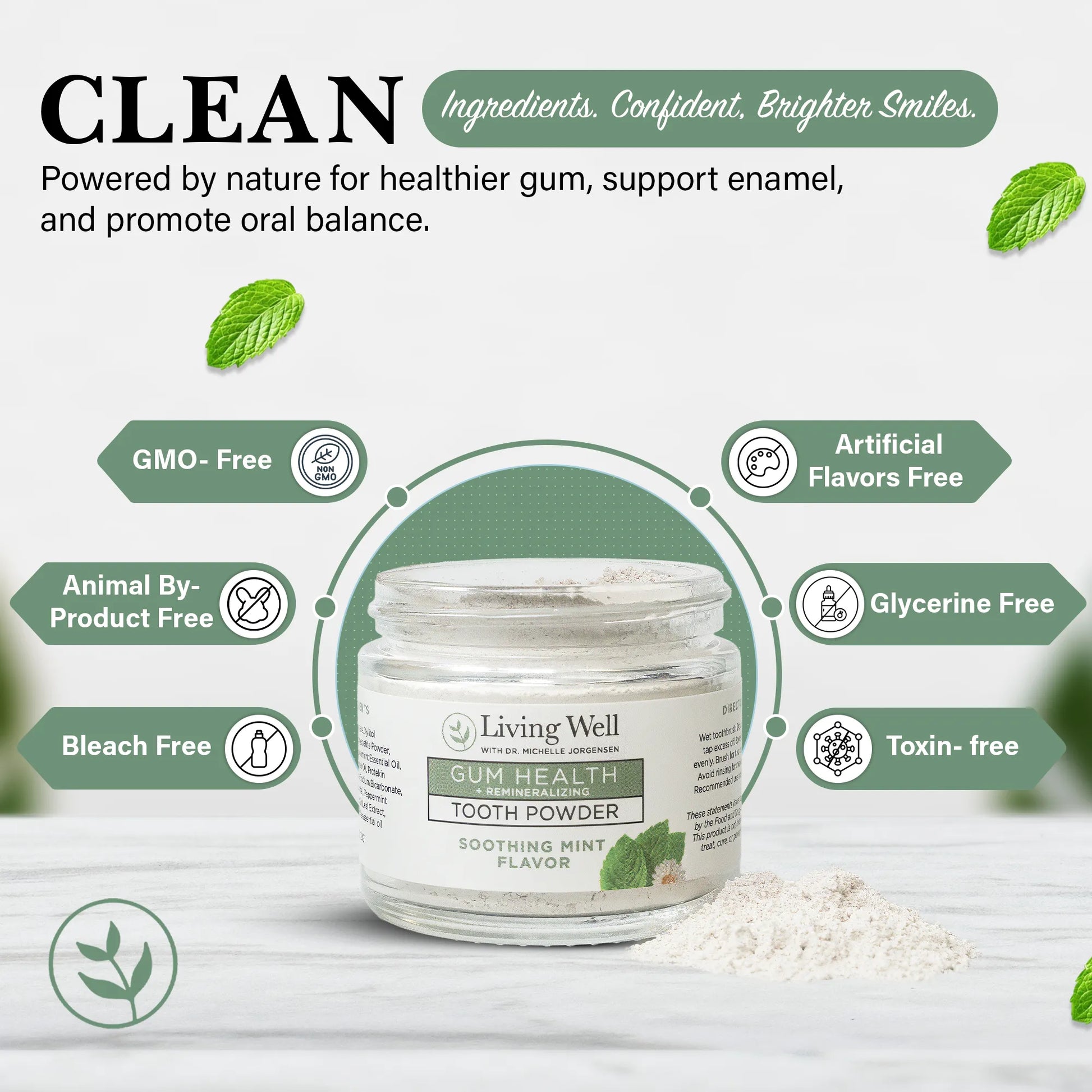 Professional Strength Gum Health Remineralizing Tooth Powder