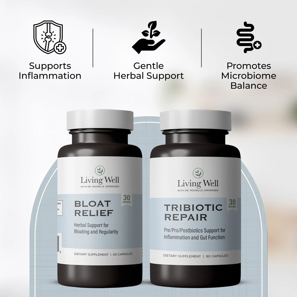 Gut Repair Duo: Bloat Relief + Tribiotic Repair