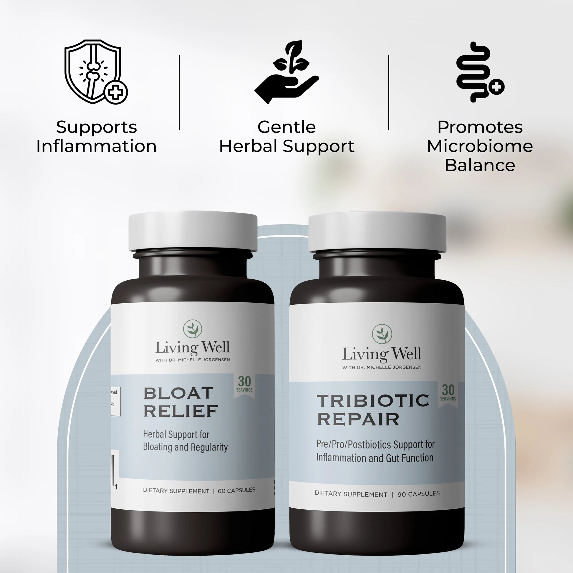 Gut Repair Duo: Bloat Relief + Tribiotic Repair