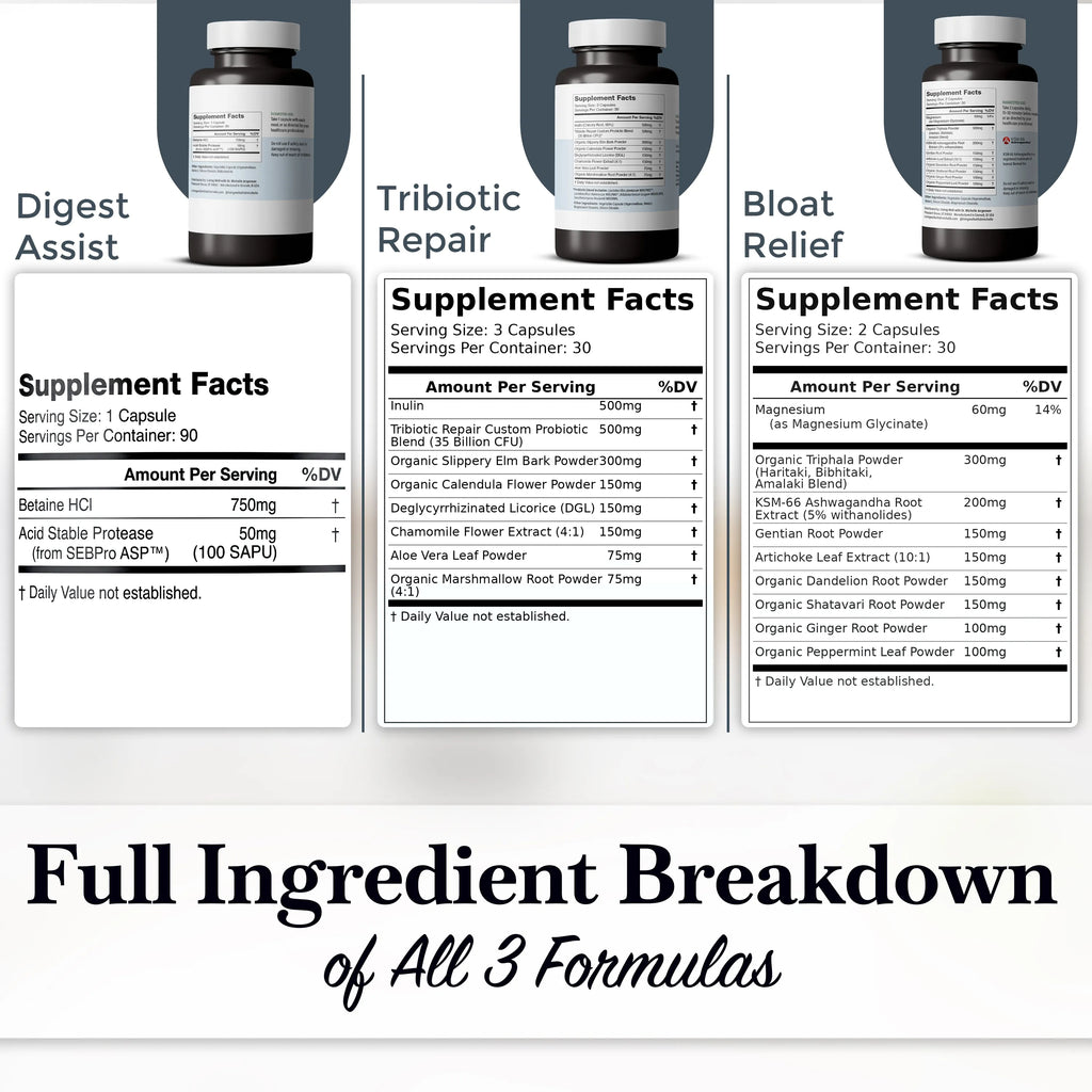 The Gut Reset Protocol gut health bundle usage instructions