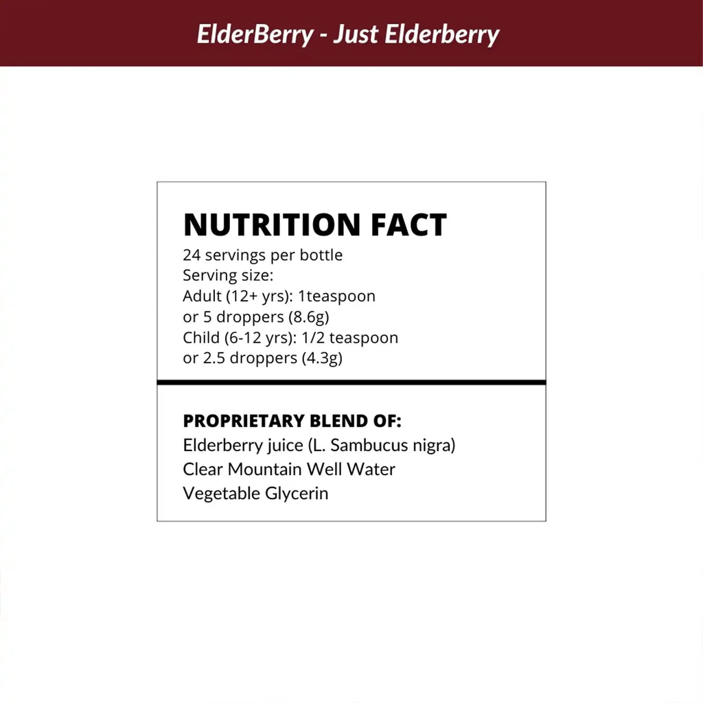 'Just Elderberry' Concentrate