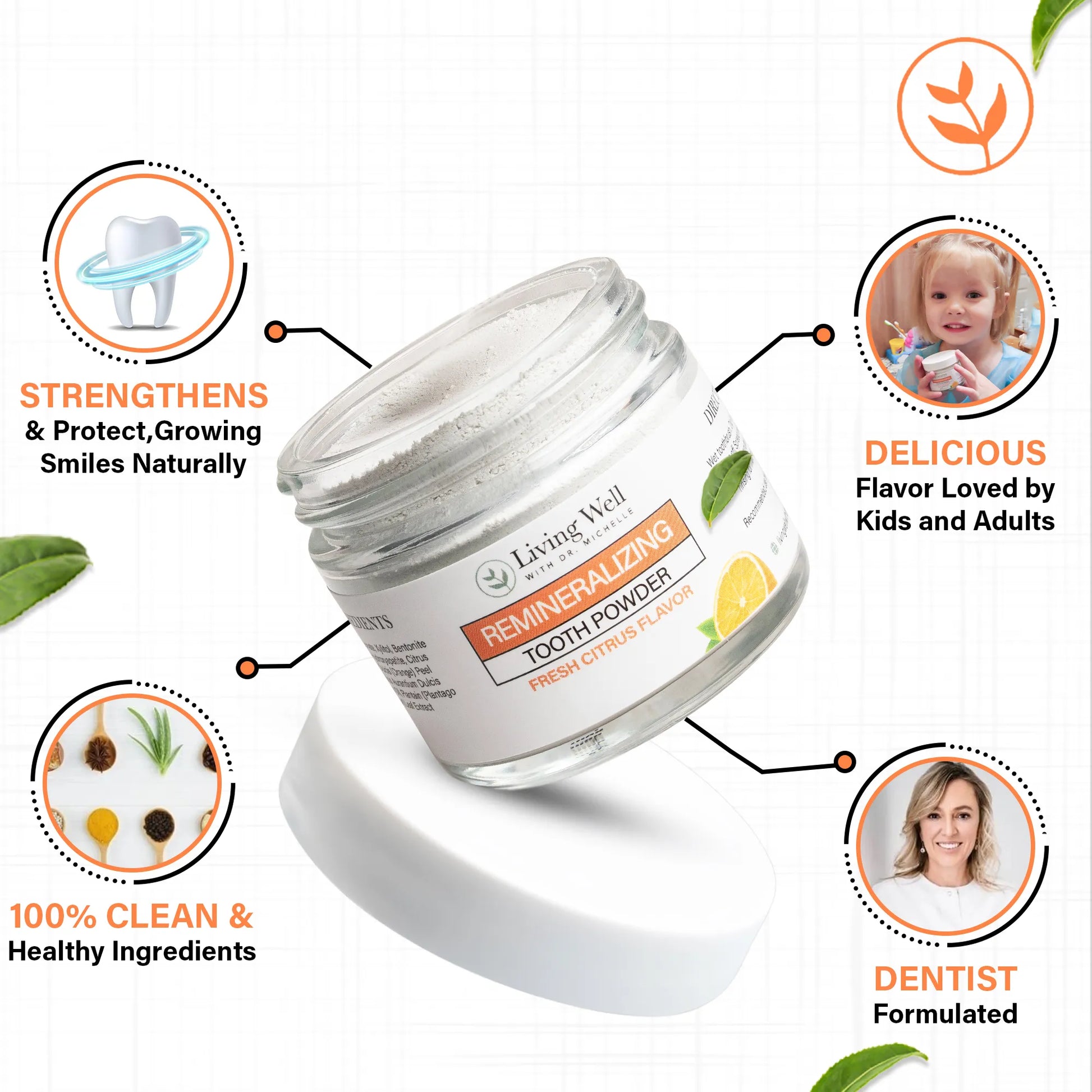 Kids Tooth Powder (Fresh Citrus)