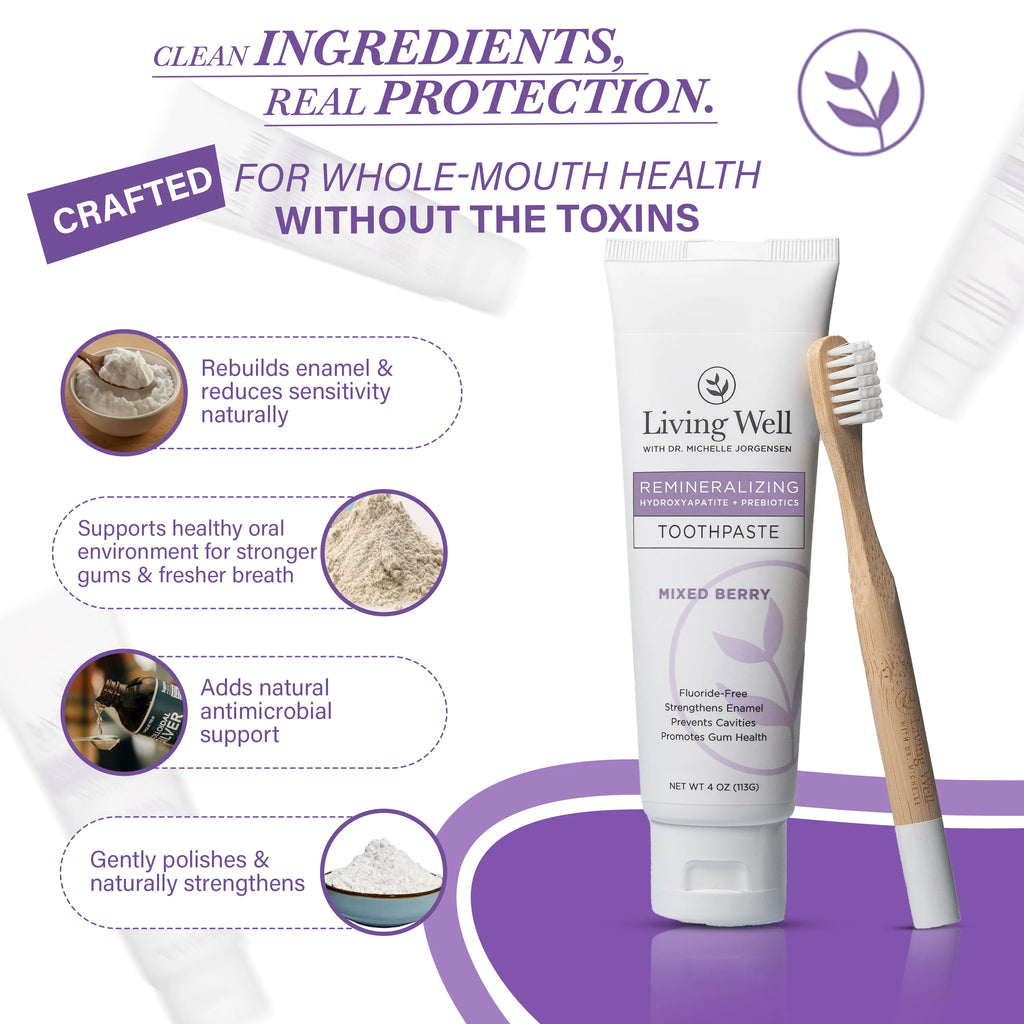 Kids Remineralizing Toothpaste – Mixed Berry with Hydroxyapatite + PRO ...