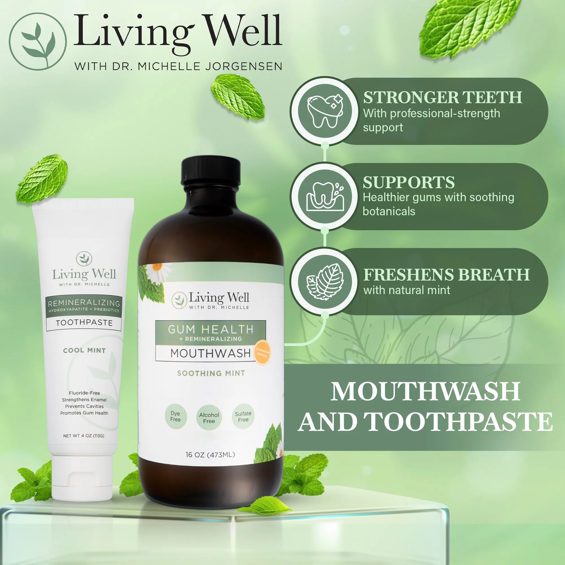 Remineralizing Toothpaste+ Gum Health Mouthwash Bundle