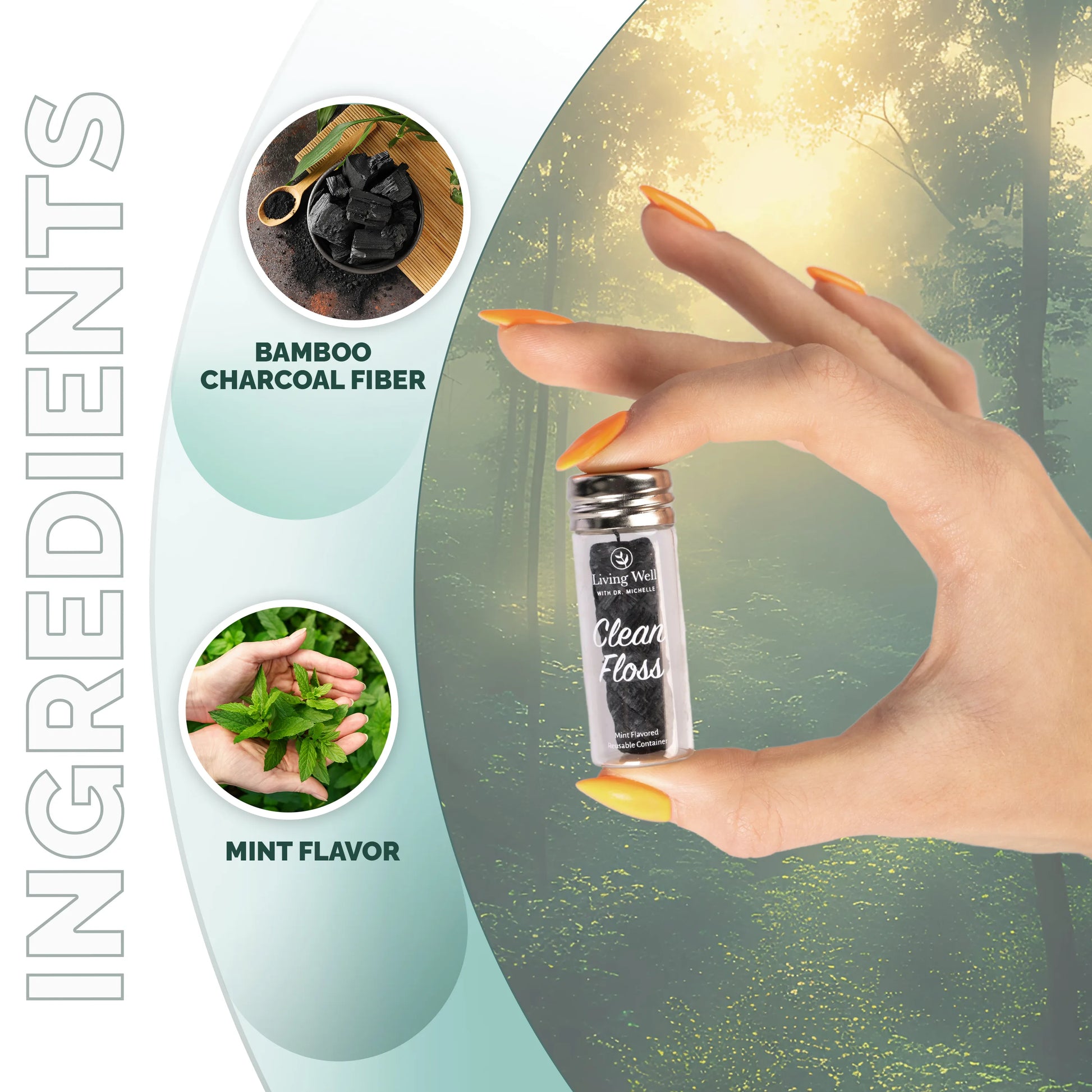 Bamboo Charcoal Dental Floss for Oral Care | Living Well Bamboo Charcoal Dental Floss for Oral Care | Living Well