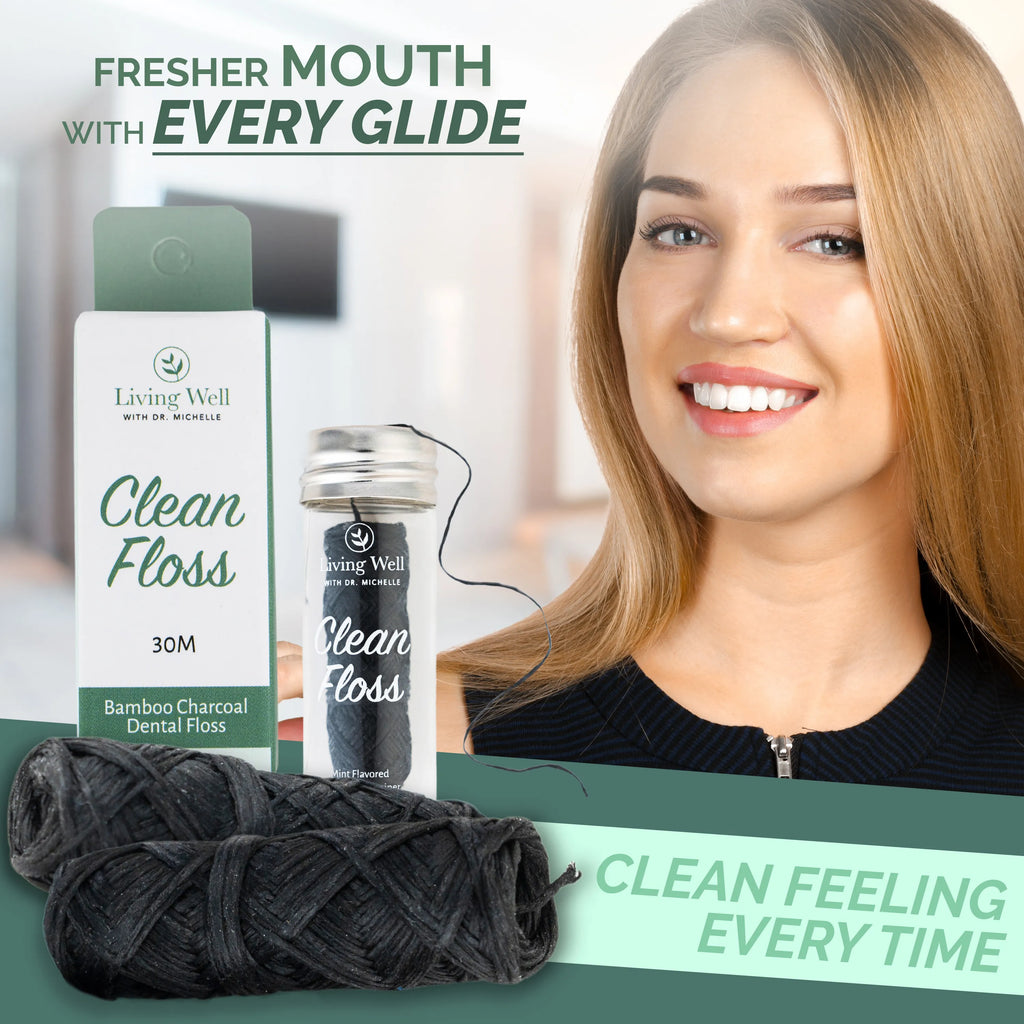 All Natural Bamboo Charcoal Dental Floss
