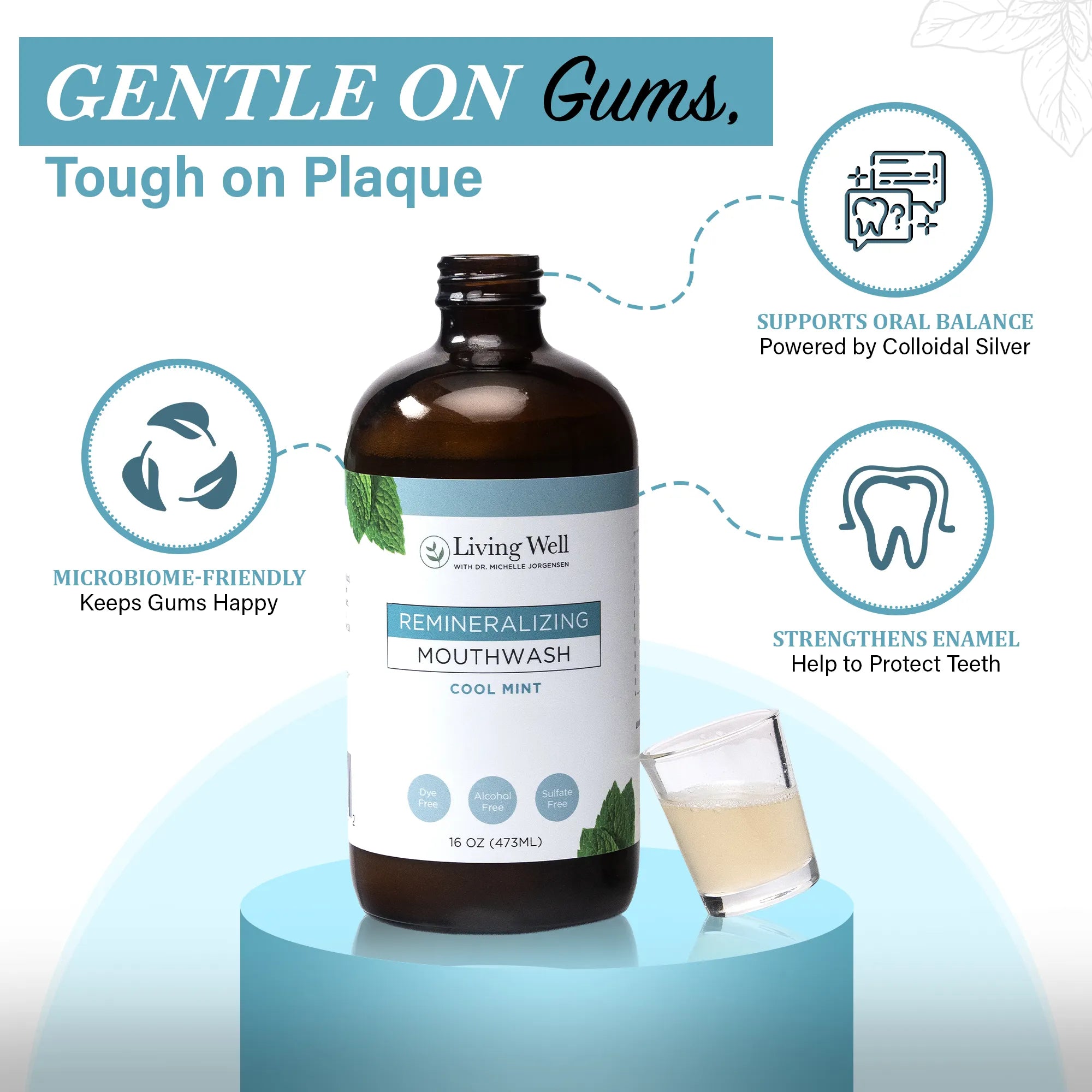 Remineralizing mouthwash - alcohol and fluoride free