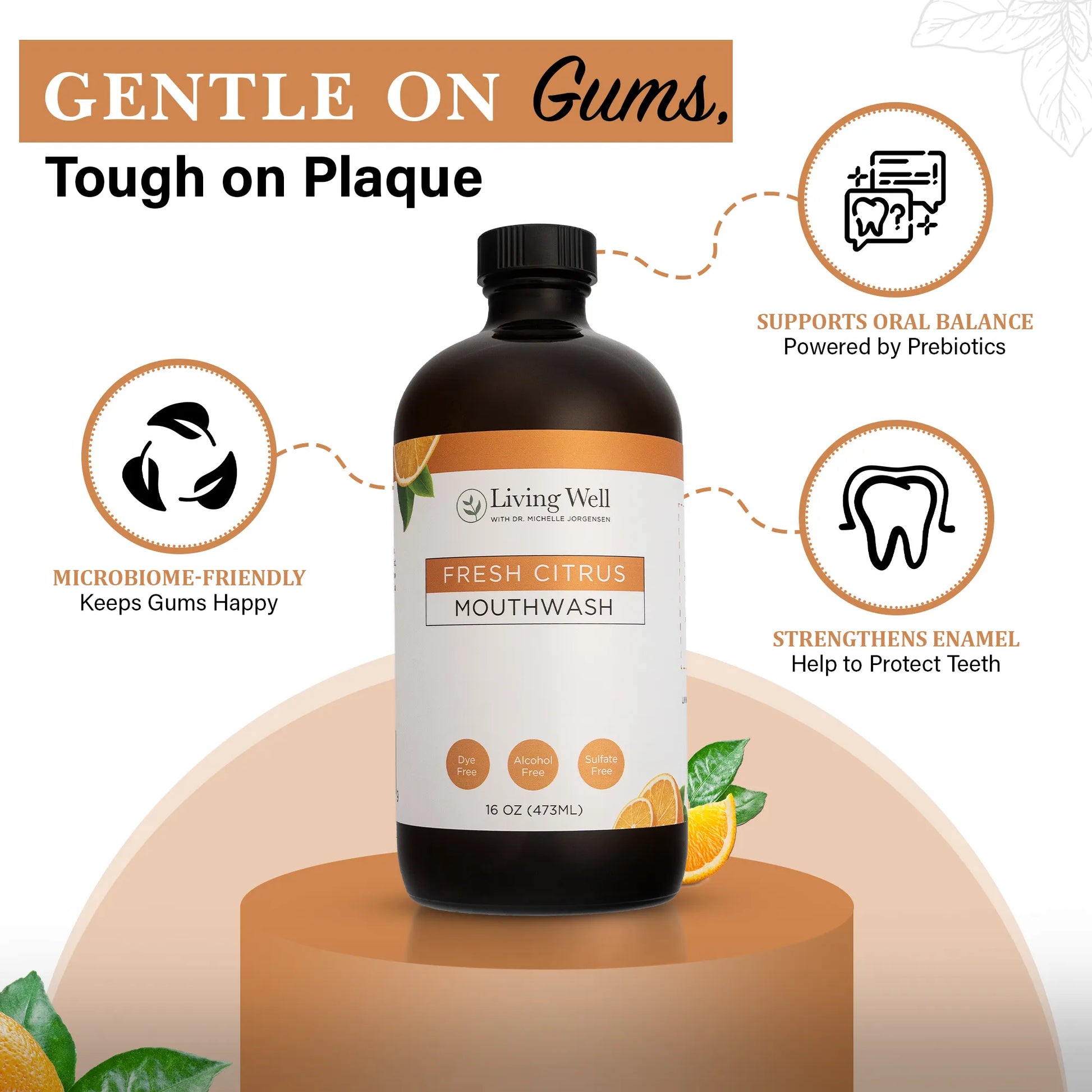 Alcohol Free Fluoride-Free Mouthwash | Fresh Citrus | Living Well Alcohol Free Fluoride-Free Mouthwash | Fresh Citrus | Living Well
