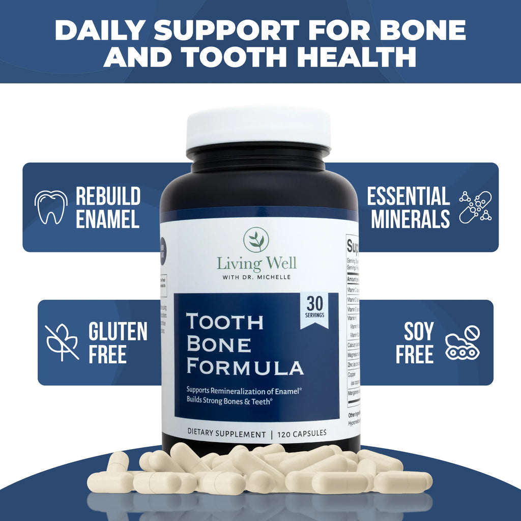 Tooth Remineralization Supplements (Vita D + K, Tooth & Bone Formula)