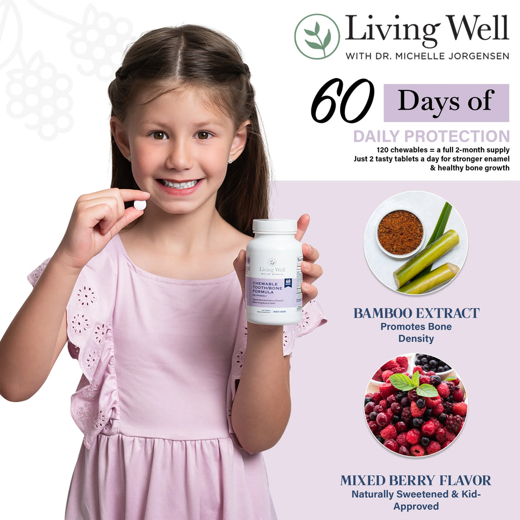 Kids Remineralization Supplements (Liquid Vita D + K & Chewable Tooth & Bone Formula)