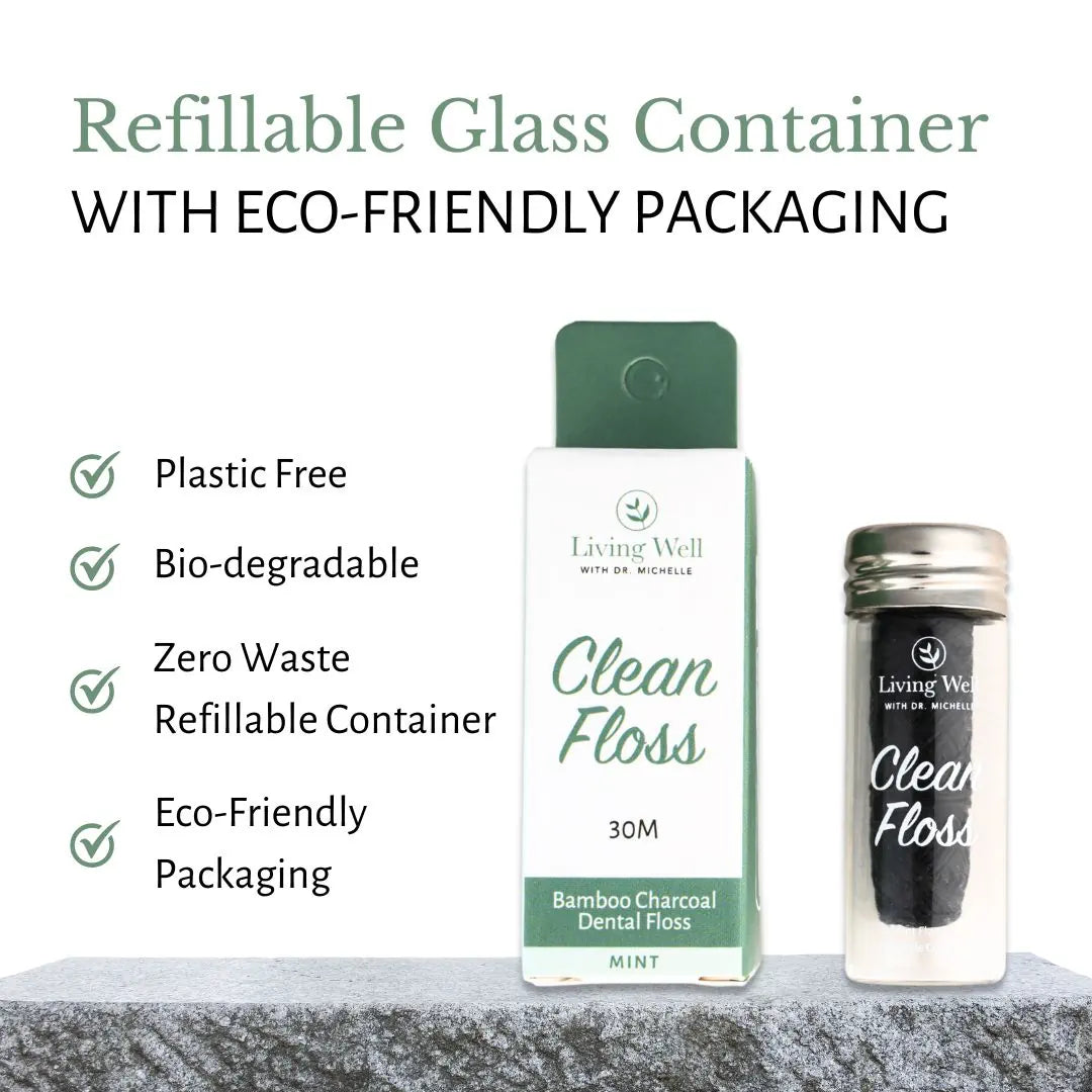 All Natural Bamboo Charcoal Dental Floss