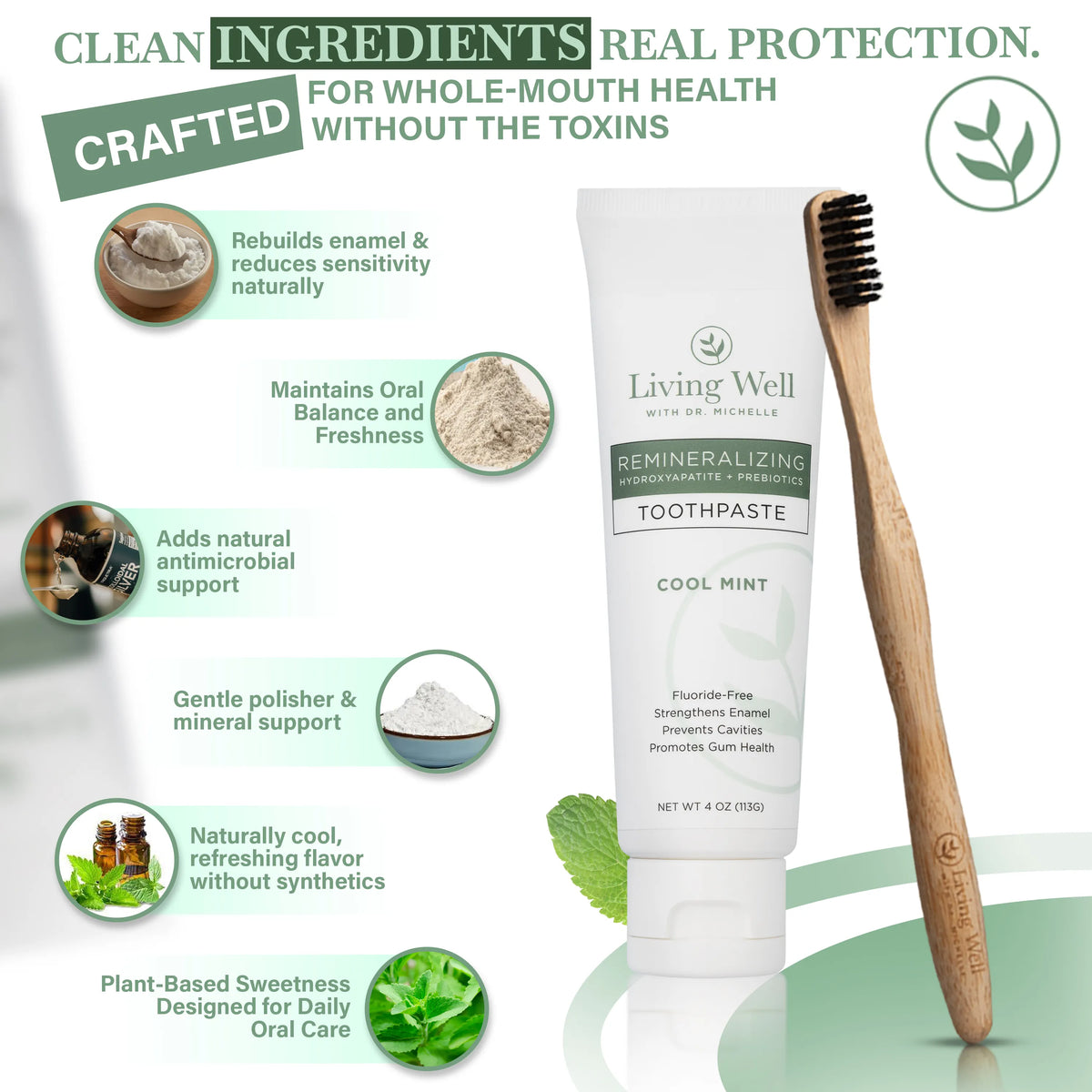 Life Systems Toothpaste Hydroxyapatite Toothpaste + Mouthwash Bundle | Living Well