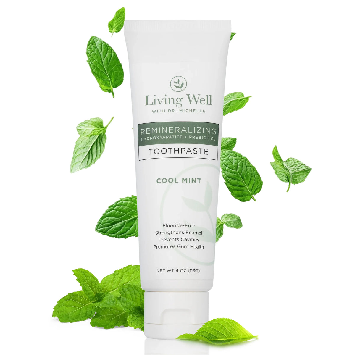 Living Well remineralizing hydroxyapatite toothpaste with PROtektin