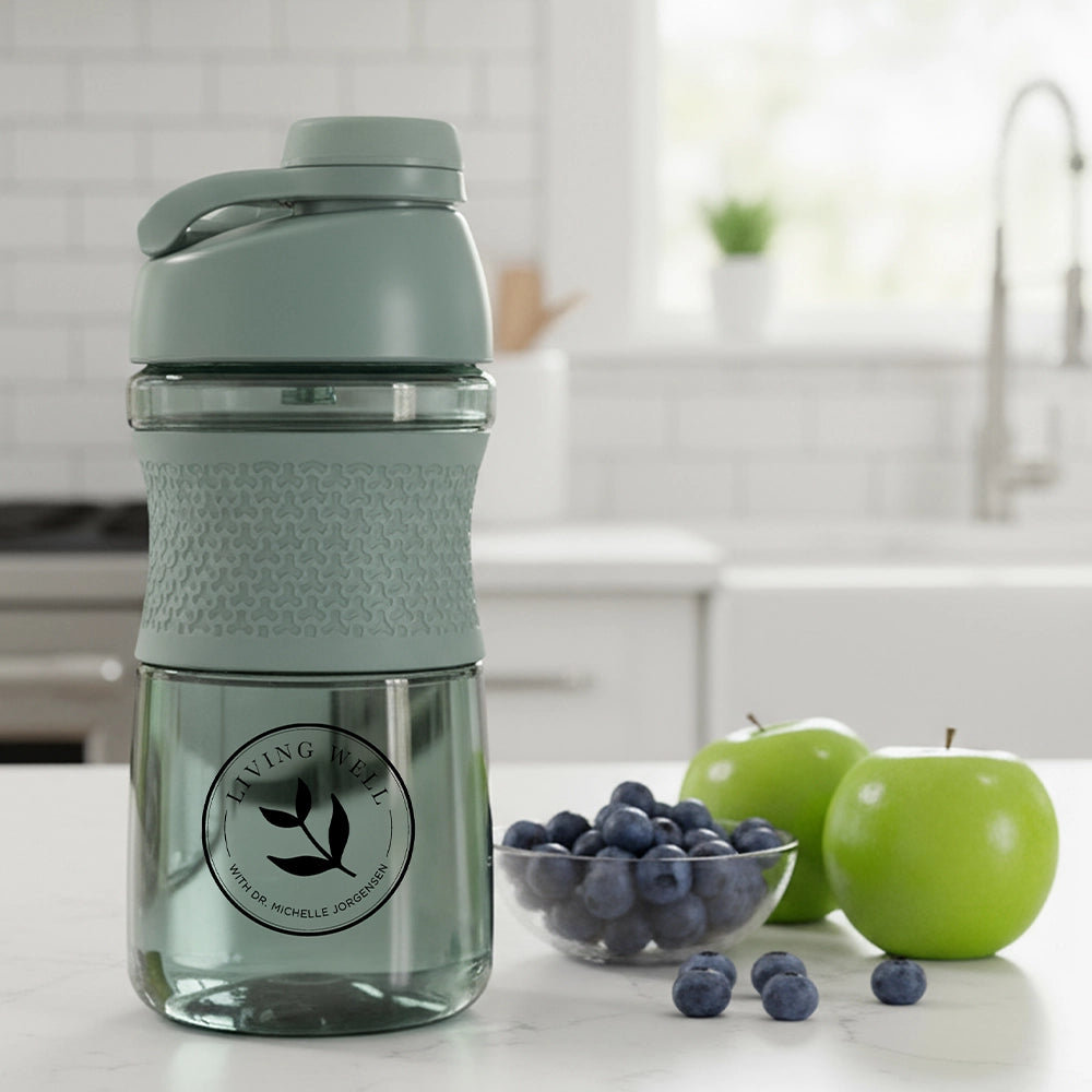 Living Well Shaker Bottle – 16.9oz