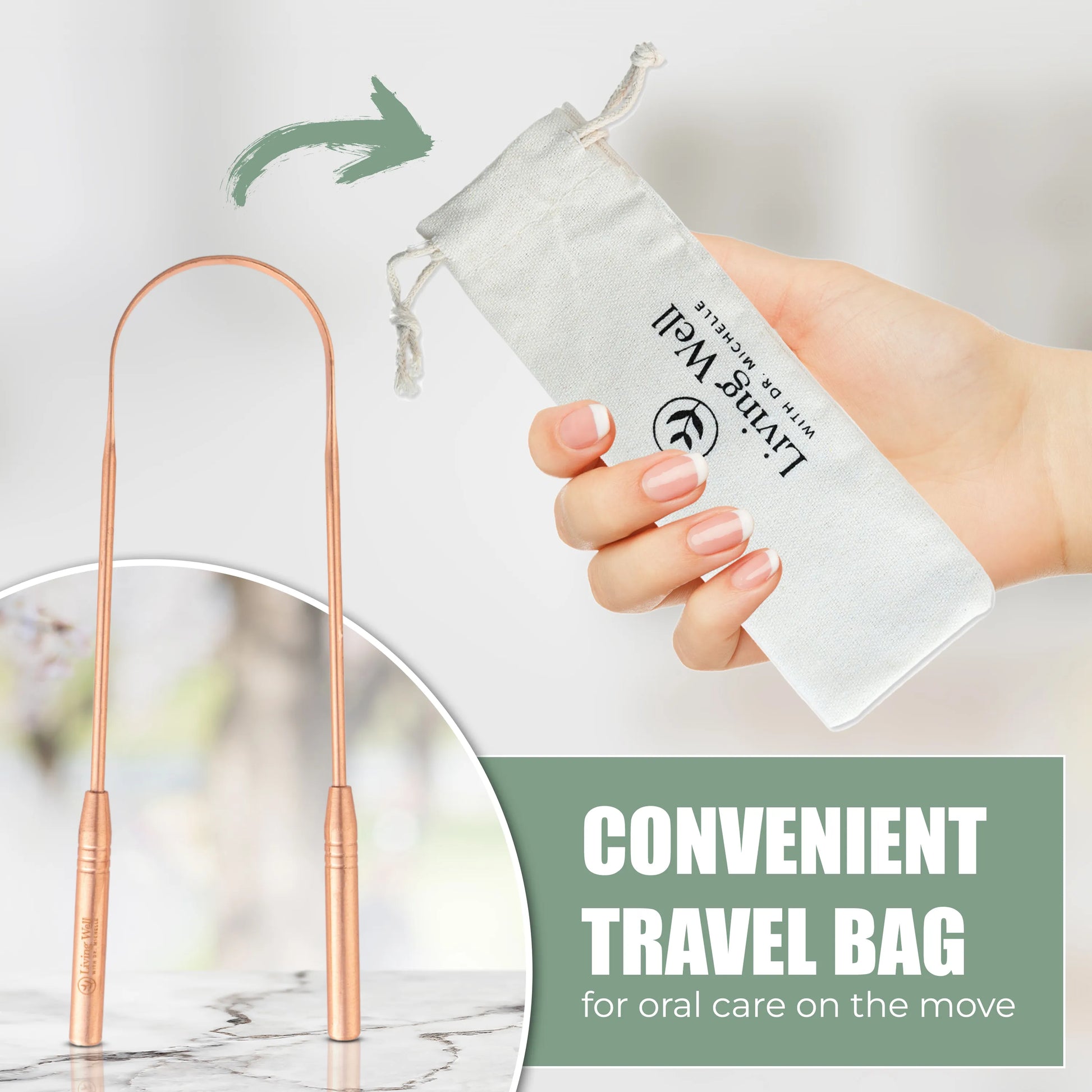 Copper Tongue Scraper