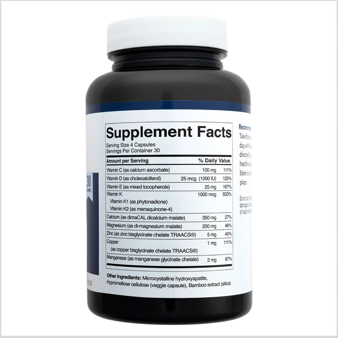 Tooth Remineralization Supplements (Vita D + K, Tooth & Bone Formula)