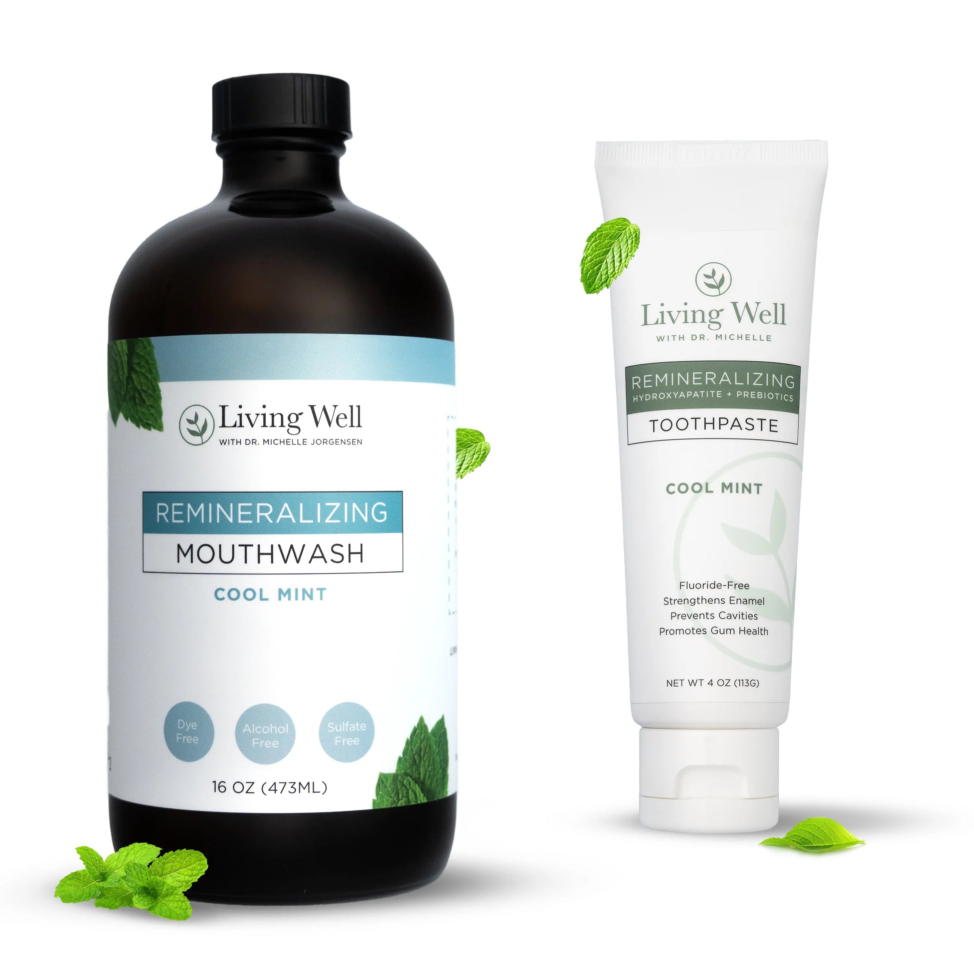 Remineralizing Toothpaste + Mint Mouthwash Bundle