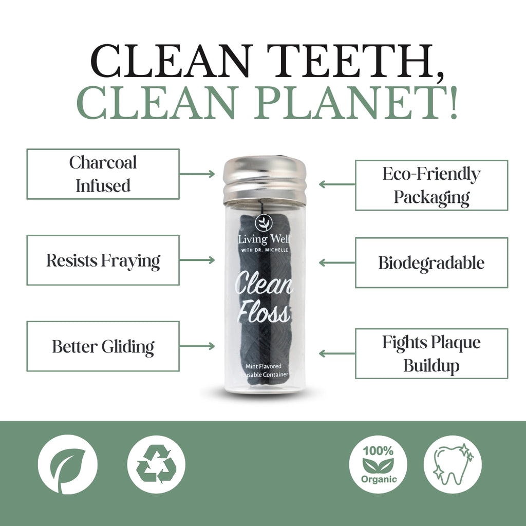 Two Pack of the Bamboo Charcoal Dental Floss