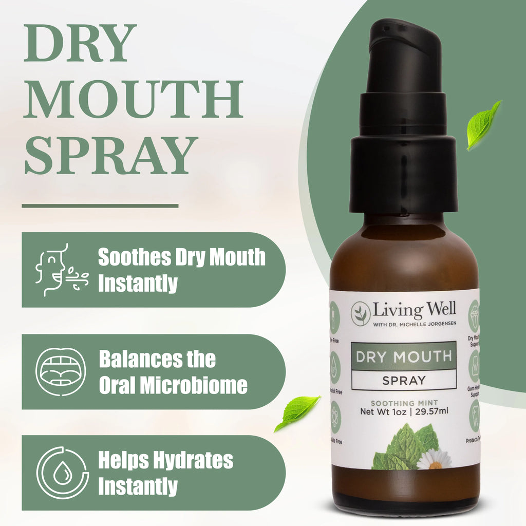 Dry mouth spray benefits including instant relief, oral hydration, and microbiome support