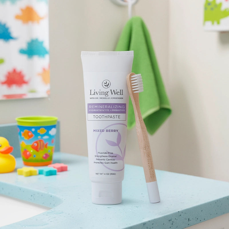 Kids Remineralizing Toothpaste – Mixed Berry with Hydroxyapatite + PROtektin™