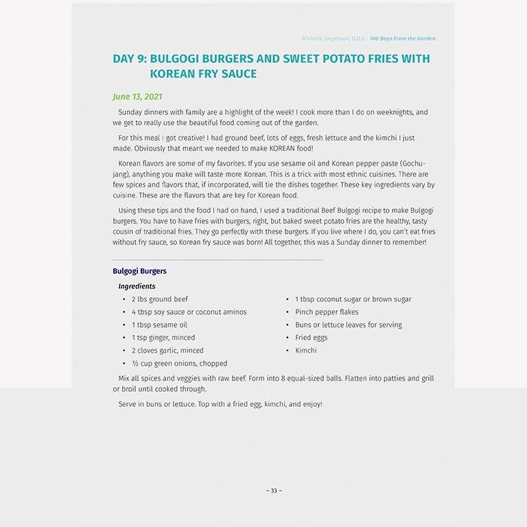 100 Days From the Garden Digital eBook (Download)