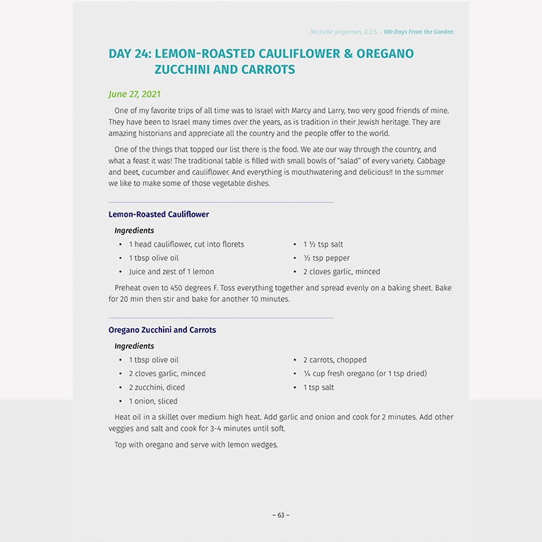 100 Days From the Garden Digital eBook (Download)