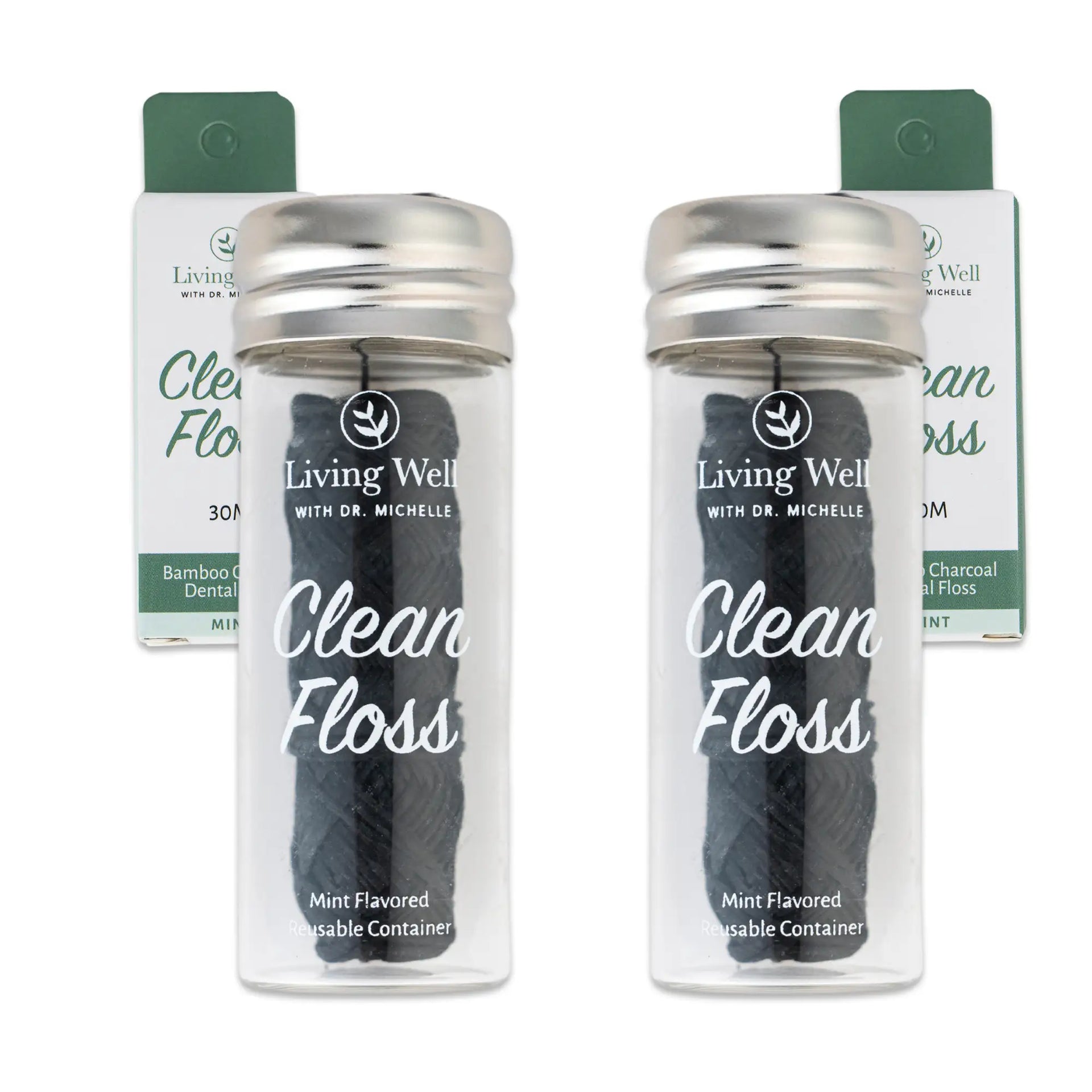 Two Pack of the Bamboo Charcoal Dental Floss - Living well with Dr